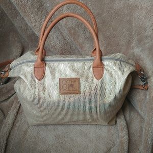 🆕Gold-tone Iridescent Sparkly Tote Bag